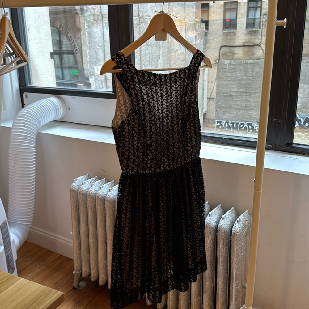 Black mini dress